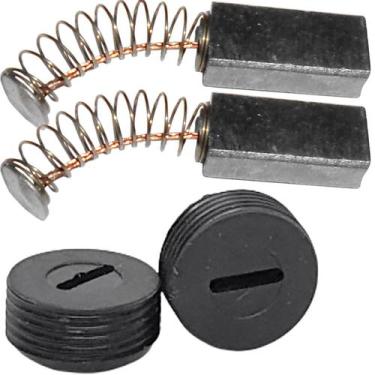 Imagem de 02 Carvão + Tampas Maq. Cortar Tecido Rc100 Disco Octogonal - Evolvere