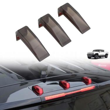 Imagem de Acabamento da tampa da lâmpada de liberação superior do veículo automotivo compatível com acessórios de caminhonete Hummer EV SUT, guarnição da tampa da lâmpada do teto da cabine traseira