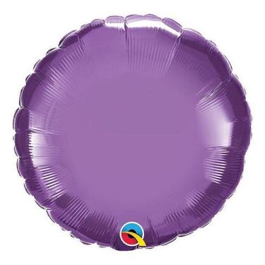 Imagem de Balão de Festa Microfoil 18" 45cm - Redondo Chrome Roxo - 01 Unidade -
