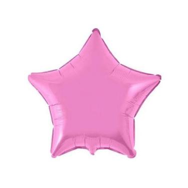 Imagem de Balão de Festa Metalizado 20" 50cm - Estrela Rosa Metálico - 01 Unidad