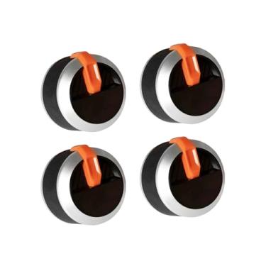 Imagem de brati Botões De Substituição Para Chapa A Gás Blackstone, Controle Topo Plano Blackstone 36" E 28", 4 Peças, Padrão, Laranja