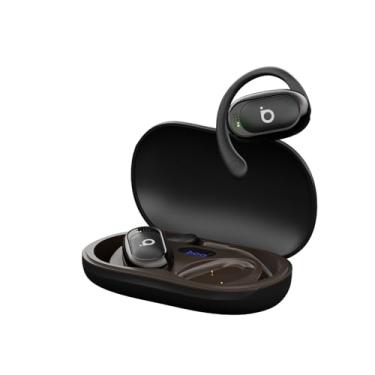 Imagem de Basike Fone de Ouvido Bluetooth Esportivo 5.4 TWS - 36h de Bateria, Chamadas Nítidas, Display LED, Toque Preciso, Resistente ao Suor para Corrida, Academia e Atividades ao Ar Livre – Preto