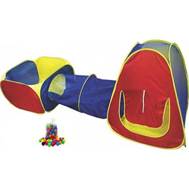 Imagem de Barraca 3 em 1 Infantil com 100 Bolinhas Unissex, Fabrincando Ideias