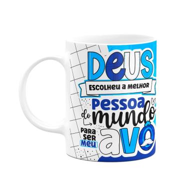 Imagem de Caneca dos Avós - Deus escolheu o melhor avô do mundo