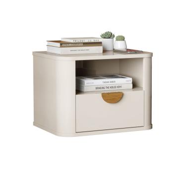 Imagem de Mesa Cabeceira Suspensa Buriti Off White - Moveis JB