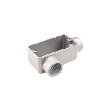 Imagem de Condulete fixo 1" tipo "LR" - sem tampa / sem rosca / sem pintura - Tr