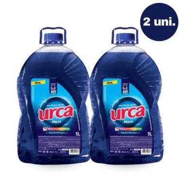 Imagem de Kit 2 Lava Roupas Líquido Azul Urca Maxx Galão 5 L