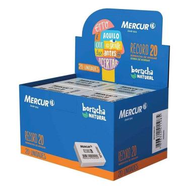 Imagem de Caixa de Borracha Branca Record 20 Unidades - Mercur 