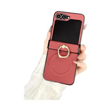 Imagem de Capa Magnética De Luxo Para Celular Samsung Z Flip 7 6 5 4 3 Com Carre