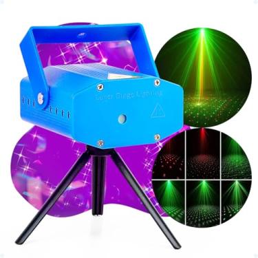 Imagem de Projetor Luz Laser Colorida Refletor Holográfico Usb Iluminação Com Desenhos Decoração Festa Natal VAGOLUME