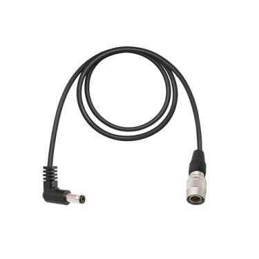 Imagem de Cabo de alimentação DC 5525 para Hirose 4 pinos macho de ângulo reto adequado para câmera Blackmagic Cinema 4K, dispositivos de som 633/644/688, gravador Zoom F8, 2,1 ou 2,5 5,5 mm, 91,4 cm, 12-16,8 V