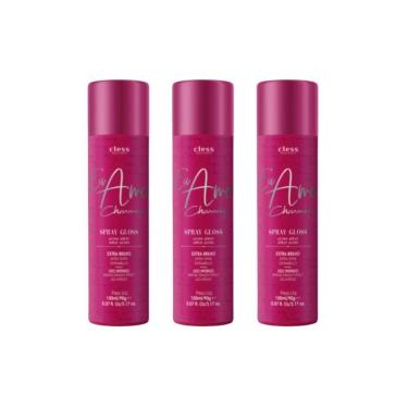 Imagem de Hair Spray Charming Brilho Gloss 150Ml - Kit Com 3Un