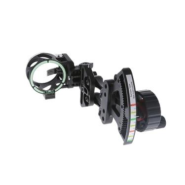 Imagem de TruGlo Range Rover Mira de arco de caça para tiro com arco micro ajustável de 4 pinos altamente visível - Montagem ajustável incluída para aljava - canhoto