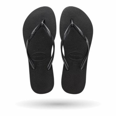 Imagem de Chinelo Havaianas Slim Preto Feminino Tiras Finas Básico-Feminino