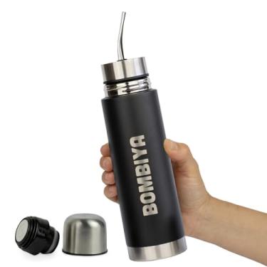Imagem de Full Stainless Steel Mate listo Black Edition – Erva Mate Thermos tudo em um, Termo todo en uno - Mate Cup and Bombilla All In One - Não há necessidade de reabastecer todas as vezes - A evolução do