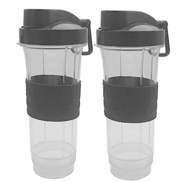 Imagem de Copo de substituição de 623 g com tampa para usar, compatível com o espremedor Magic Bullet MBR-1701 /MBR-1702 /MBR-1101/ MB-BX1770-02/ MB1001/ MBR-0301/MBR-0701P/MB1001B/MB-1001C (2, 623,7 cm. Copo