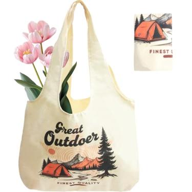 Imagem de Sacos de compras reutilizáveis dobráveis de polialgodão, sacolas de compras reutilizáveis para mulheres, grandes, resistentes, laváveis na máquina