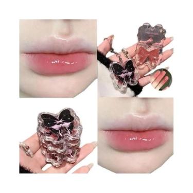 Imagem de Batom Líquido Borboleta - Brilho Acrílico com Espelho, Exército verde