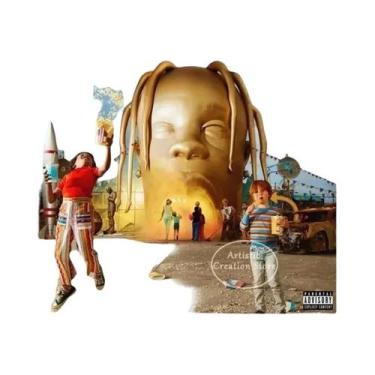 Imagem de Pôster De Canvas Do Cantor De Hip Hop Travis Scott Capa Do Álbum Utopi