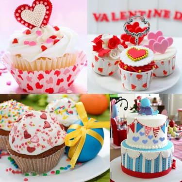 Imagem de 1 conjunto de moldes de mola em relevo em forma de coração, conjunto de ferramentas de corte, moldes de biscoito de plástico, molde de bolo para decoração de panificação, molde de pastelaria DIY