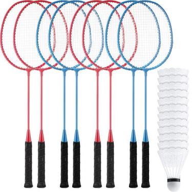 Imagem de Conjunto de raquetes de badminton Woanger, pacote com 8, 67 cm, com pe
