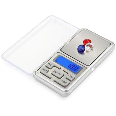 Imagem de Mini balança digital de alta precisão de bolso portátil pesa de 0,1g a