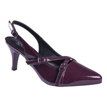 Imagem de Sapato Scarpin Feminino Mule Bico Fino Detalhe Fivela - LAZZLU, Marsal