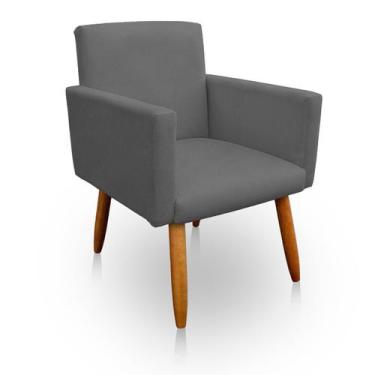 Imagem de Poltrona Decorativa Nina para Sala e Quarto Suede - LH Decor - Los Her