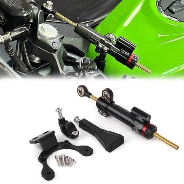 Imagem de Para Z 900 Z900 z900 2025 2024 2023-2020 2021 Novos acessórios de motocicleta Kit de montagem de suporte de estabilizador de amortecedor de direção CNC (C)