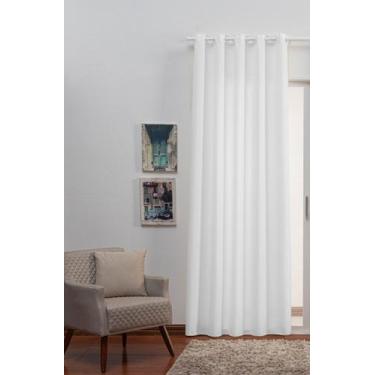 Imagem de Cortina Oxford Tecido 1,40x2,50 uma parte - porta - Filomena, Branco