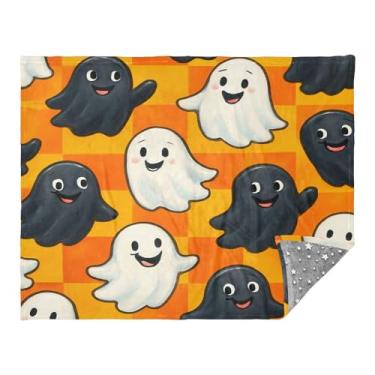 Imagem de CEBUGI Manta de flanela macia e quente 127 cm x 178 cm para sofá, cama, escritório, acampamento, viagem, linda boo para todas as estações