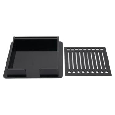 Imagem de Porta-notas adesivas com estêncil ABS organizador para notas pop-up de 7,6 x 7,6 cm, ferramenta de produtividade de trabalho escolar material premium