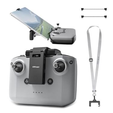 Imagem de FPVtosky Suporte de tablet sem desmontagem para DJI Mini 5/4/3 Pro/Mini 4K/2 SE/Neo/Air 3/Flip, suporte dobrável para iPad de 7-12 polegadas, inclui cordão e 2 cabos para DJI RC-N1/RC-N2/RC-N3