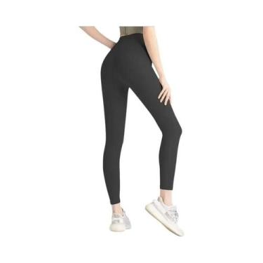 Imagem de Leggings De Yoga Femininas De Cintura Alta, Calças De Fitness Para Lev