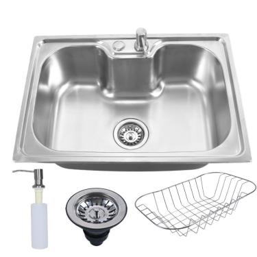 Imagem de Cuba Gourmet Cozinha Aço Inox C Acessórios 60x42 Prateado