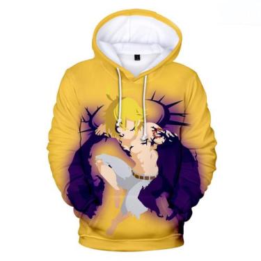Imagem de Pulôver de anime com estampa 3D Stevens Deadly's Sins, sola longa - Ta