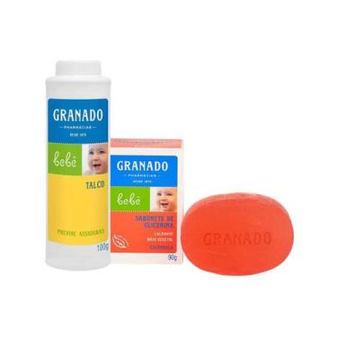 Imagem de Kit Sabonete Barra Calêndula 90g e Talco 100g Granado, 1 unidade