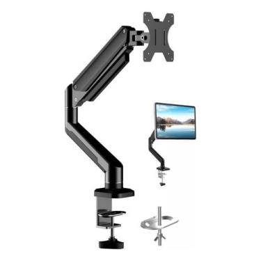 Imagem de Suporte Para Monitor Articulado Preto até 14-32 Pol Ajustável Preto MS
