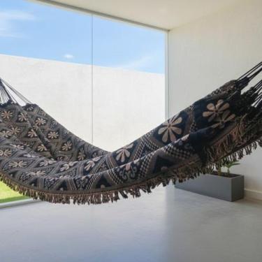 Imagem de Rede de Dormir e Descanso Casal Gigante Reforçada Indiana para Varanda