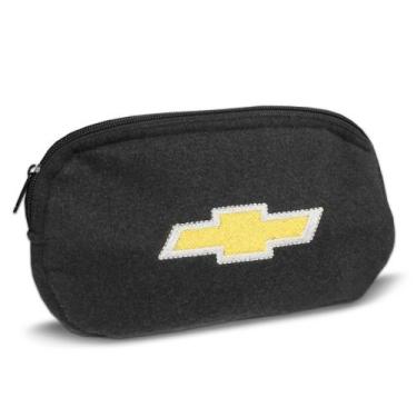 Imagem de Necessaire Automotiva de Porta Luvas Chevrolet Carpete Preto - R Acous