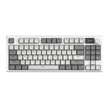 Imagem de Teclado Mecânico Gamer Bluetooth Tri Mode 2.4g Attack Shark Com Tela K86RGB Cinza