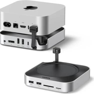 Imagem de Dock Station Hub 10 Em 2 Usb-c Mac Mini M4/m4 Pro Dp 4k 10gbps