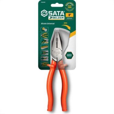 Imagem de Alicate Universal Profissional Belzer Sata Isolado 8''Laranja 219022Bb