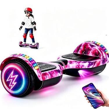 Imagem de Hoverboard Rosa Galaxia Bluetooth Com Luzes LED - GBG STORE