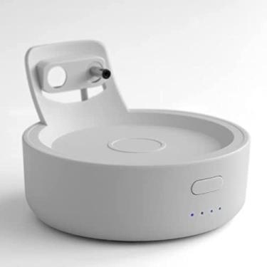 Imagem de Base de Bateria Echo Dot 4 Original - Suporte de Bateria Portátil de 5200 mAh Suporte para Echo Dot 4 Longa Duração 6 Horas Tempo de Reprodução Base de Bateria para Echo Dot 4ª Geração, IBMKIDS (Branco)