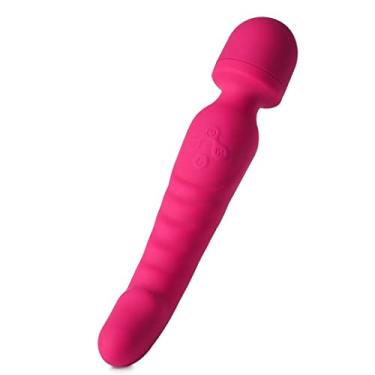 Imagem de Vibrador Varinha Mágica Estimulador Feminino Massageador 7 Velocidade Aquecimento Rotação Impulso Brinquedo Sexual Erótico Zatla (Rosa)