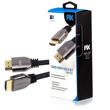 Imagem de Cabo Hdmi 2.1  8k Hdr Ultra Hd Dinâmico  1,5 Metro