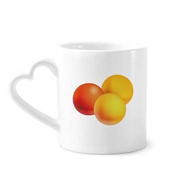 Imagem de Caneca com estampa de produtos de cuidados com a saúde da Orange Pill Caneca de café cerâmica copo de coração de vidro