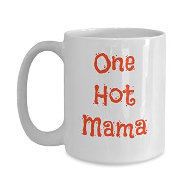 Imagem de Caneca One Hot Mama – Presente de xícara de café – Presente para amantes de chá de chocolate quente