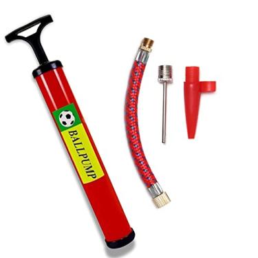 Imagem de Bomba De Ar Manual Com Bico Mangueira Encher Bola Basquete Futebol Volei Pneus De Bike Boias Infláveis - LVLOGISTICA